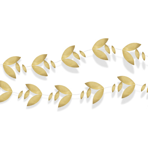 Foil Leaves Garland – 11' – (1/Pkg) by Beistle for General Occasion Novelty