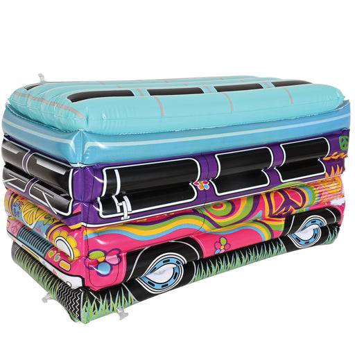 Inflatable Hippie Bus Cooler – 13½"L x 24"W – (1/Pkg) by Beistle for 60's Inflatables