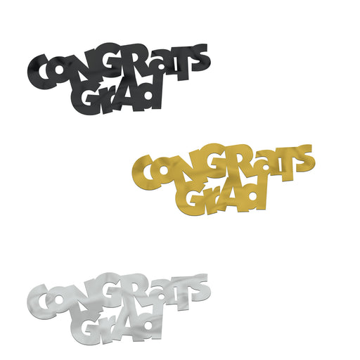 Jumbo Congrats Grad Fanci-Fetti – 2" x 5" – (6/Pkg) by Beistle for Graduation Fanci-Fetti