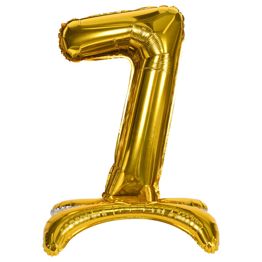 Self-Standing Balloon Number "7" – 26" – (1/Pkg) by Beistle for Birthday-Age Specific Mylar