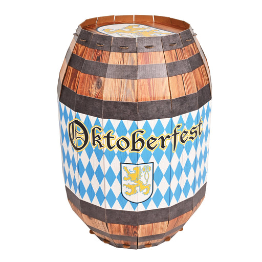 3-D Oktoberfest Barrel Prop – 33" x 22¾" – (1/Box) by Beistle for Oktoberfest 3-D Props