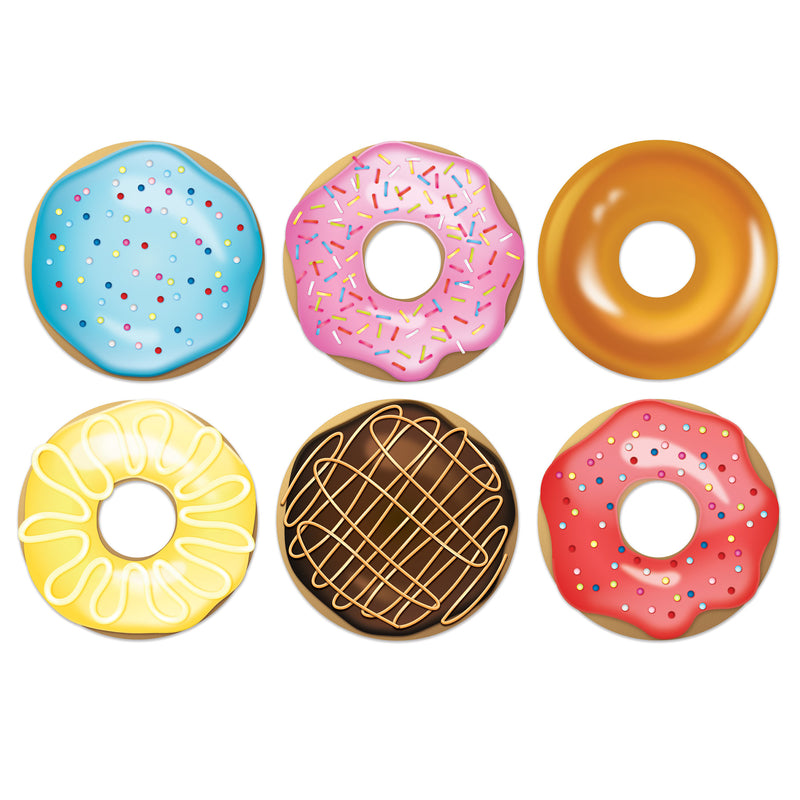 Donut Cutouts – 8" – (6/Pkg)