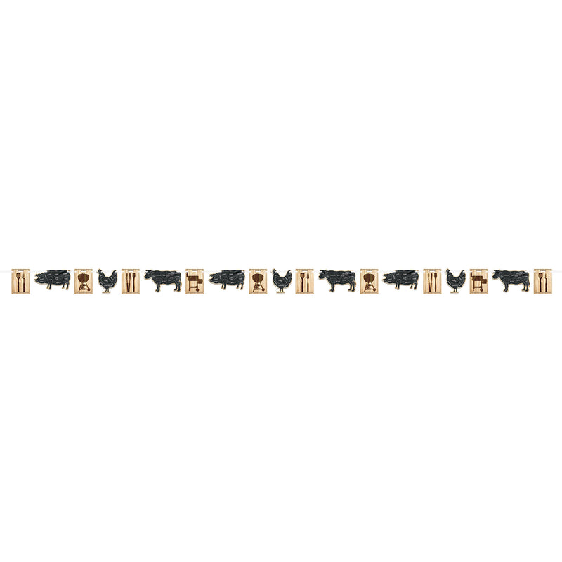 BBQ Streamer – 6¼" x 12' – (1/Pkg) by Beistle for Spring/Summer Streamers