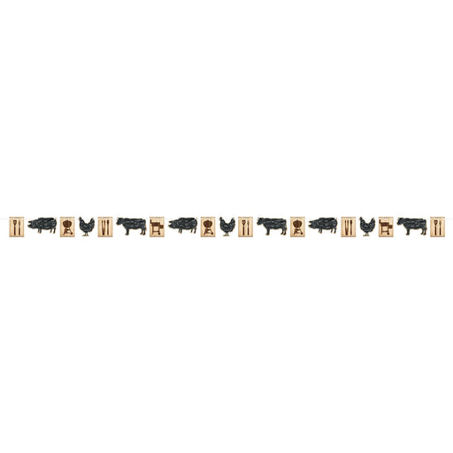 BBQ Streamer – 6¼" x 12' – (1/Pkg) by Beistle for Spring/Summer Streamers