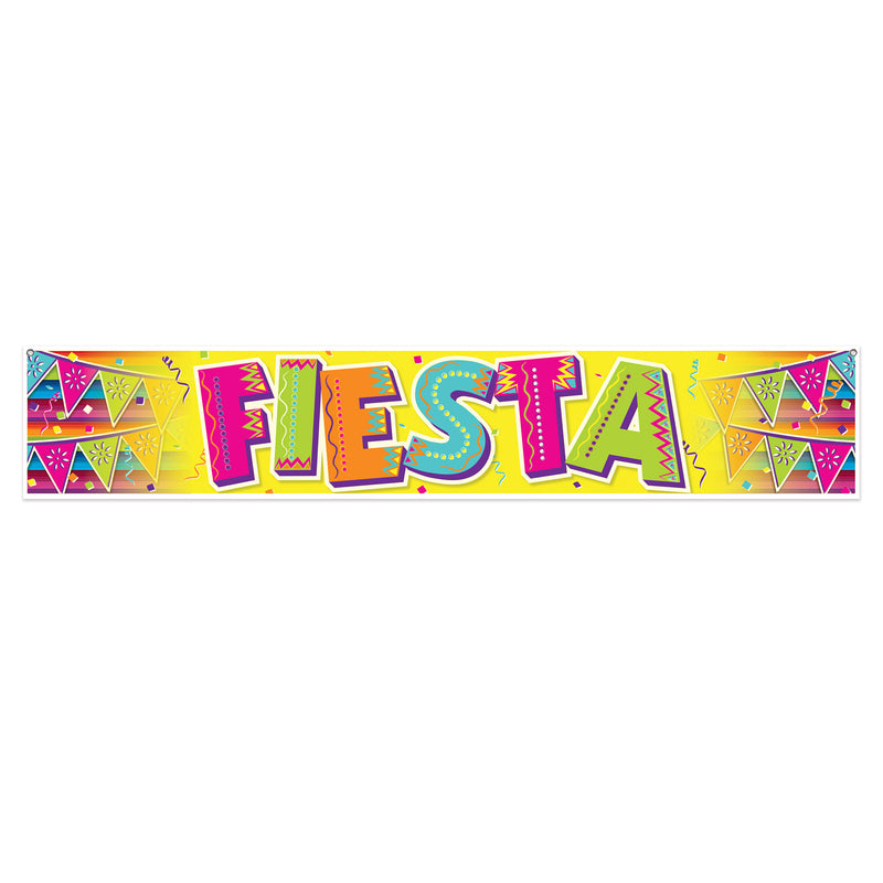 Fiesta Banner – 12" x 5' – (1/Pkg) by Beistle for Fiesta/Cinco de Mayo All-Weather