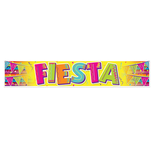 Fiesta Banner – 12" x 5' – (1/Pkg) by Beistle for Fiesta/Cinco de Mayo All-Weather