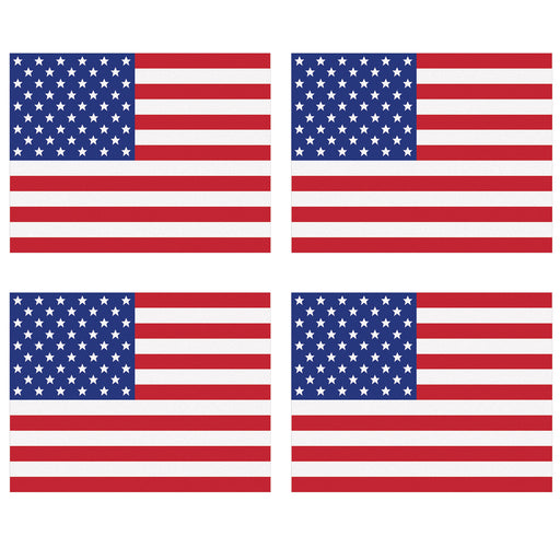 Plastic American Flag Placemats – 10" x 13" – (4/Pkg) by Beistle for Patriotic Accessories