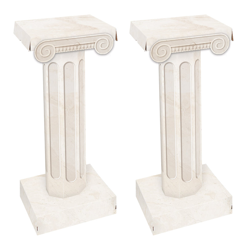 3-D Short Column Props – 33¾" x 14¼" – (2/Box) by Beistle for Italian 3-D Props