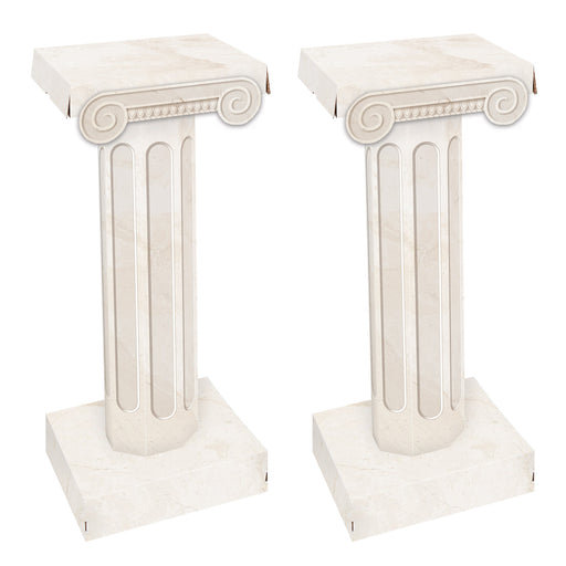 3-D Short Column Props – 33¾" x 14¼" – (2/Box) by Beistle for Italian 3-D Props