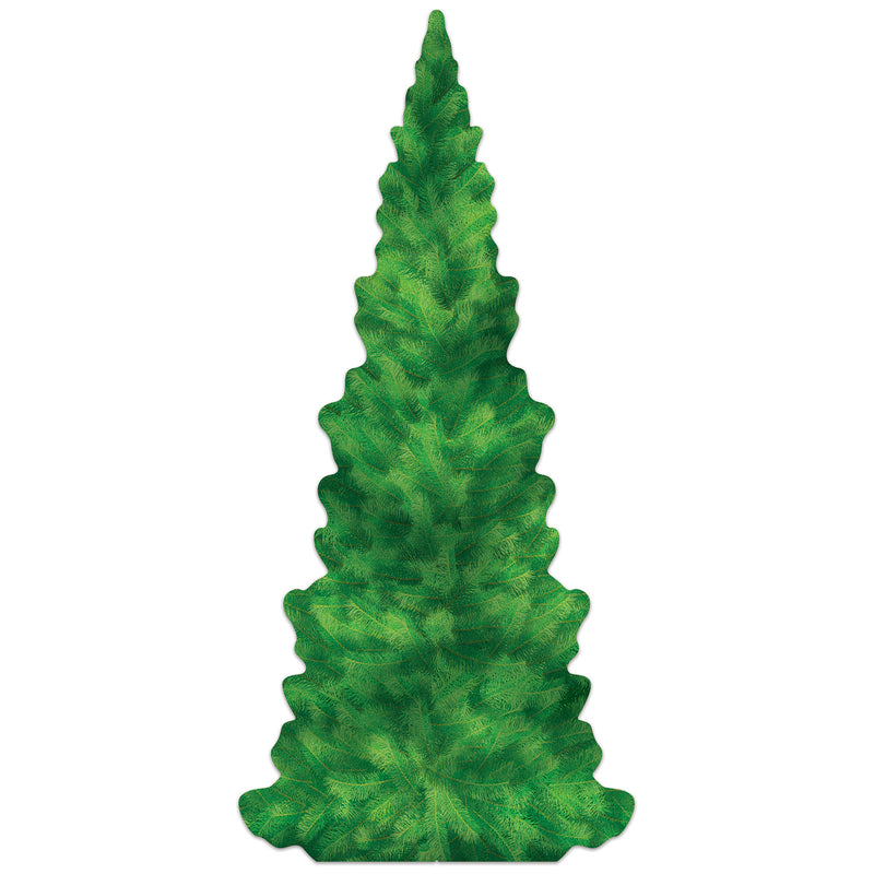 Evergreen Tree Stand-Up – 6' 6" x 3' ¼" – (1/Box) by Beistle for General Occasion 3-D Props