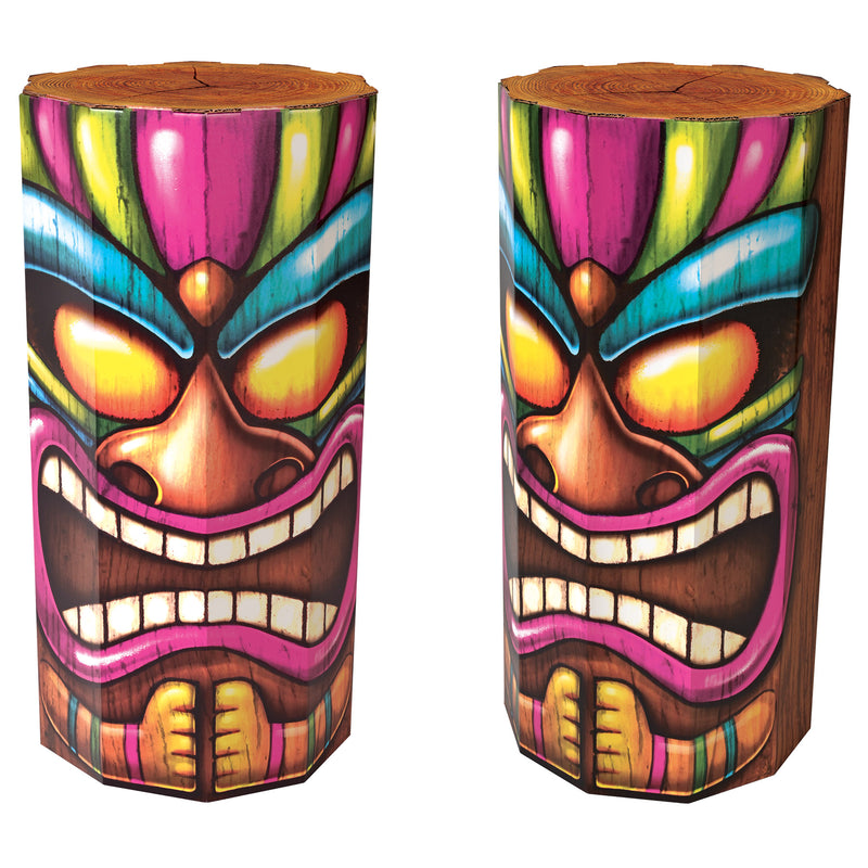 Luau 3-D Tiki Props – 30" x 14¾" – (2/Box) by Beistle for Prom 3-D Props