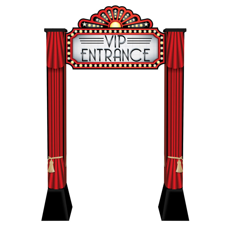 Red Carpet 3-D Archway Prop – 8' 3" x 5' 3¾" – (1/Box) by Beistle for Prom 3-D Props