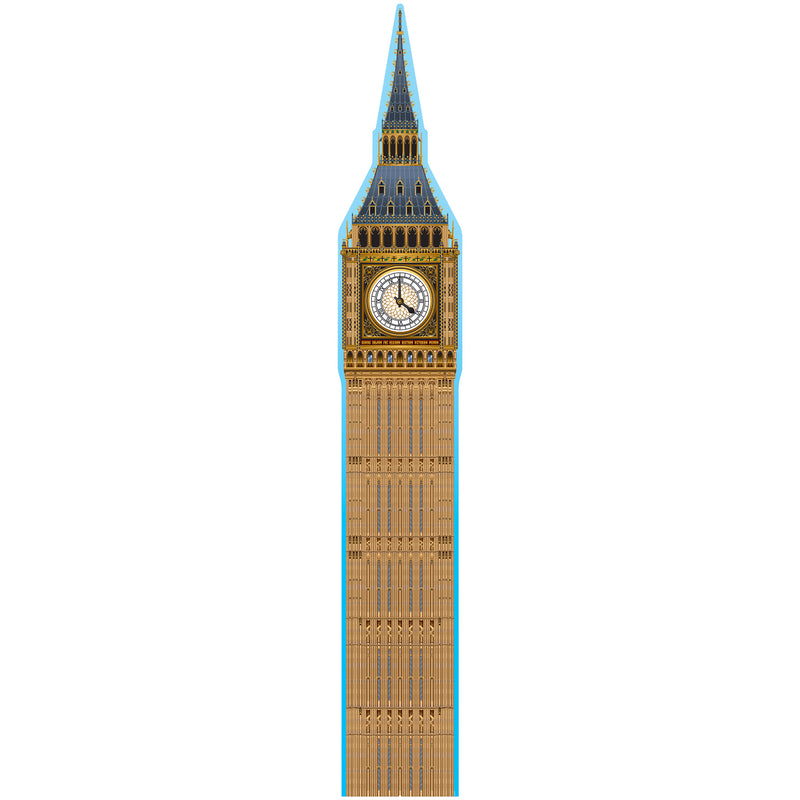 Big Ben Stand-Up – 7' 10" x 14¾" – (1/Box) by Beistle for British 3-D Props
