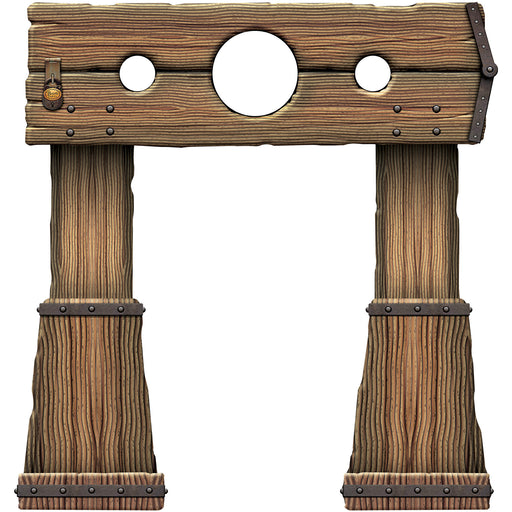 Stockade Photo Prop Stand-Up – 5' x 4' 9" – (1/Box) by Beistle for Western Photo Props
