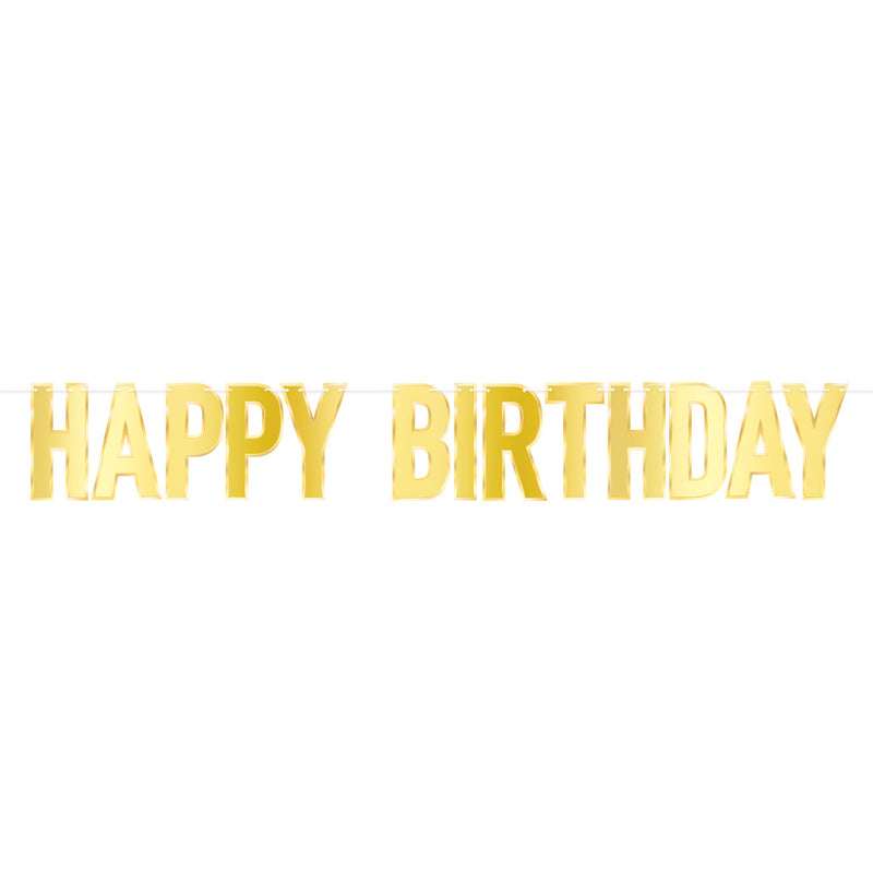 Foil Happy Birthday Streamer – 7¼" x 4' 9" – (1/Pkg) by Beistle for Birthday Streamers