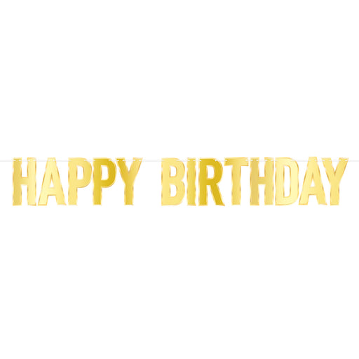 Foil Happy Birthday Streamer – 7¼" x 4' 9" – (1/Pkg) by Beistle for Birthday Streamers