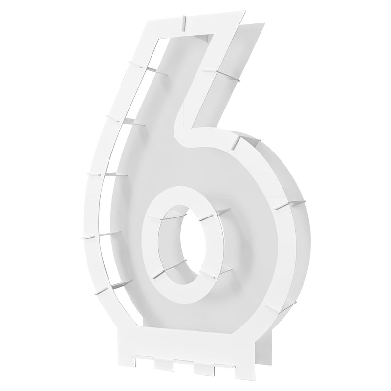 Balloon Mosaic Number "6" Frame – 32" x 21" – (1/Box) by Beistle for General Occasion Accessories