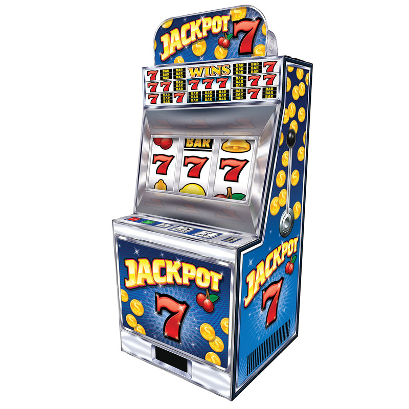 3-D Slot Machine Prop – 5' 10½" x 28½" – (1/Box) by Beistle for Prom 3-D Props