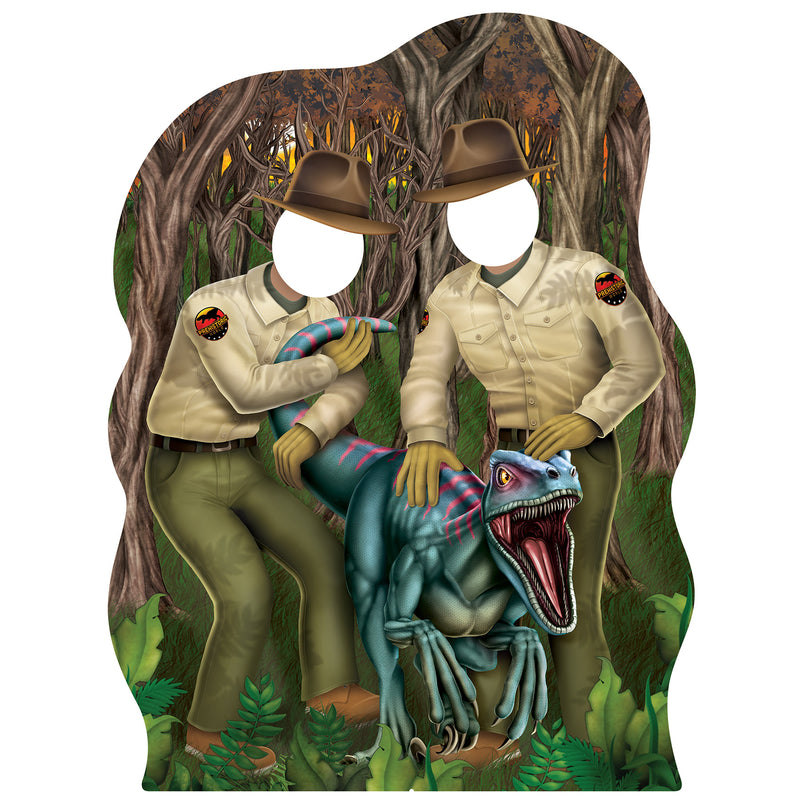 Dinosaur Wranglers Photo Prop Stand-Up – 4' 1¼" x 3' 1¼" – (1/Box) by Beistle for Dinosaurs Photo Props