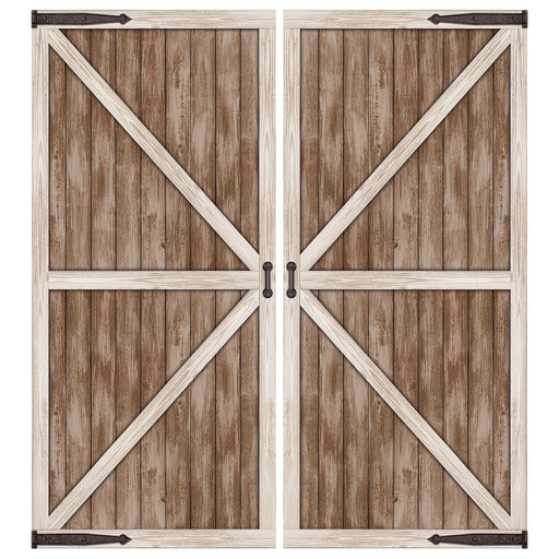 Western Barn Door Photo Prop – 7' x 6' – (1/Box) by Beistle for Prom Photo Props