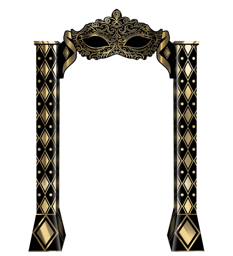 Masquerade 3-D Archway Prop – 7' x 5' 2¾" – (1/Box) by Beistle for Prom 3-D Props
