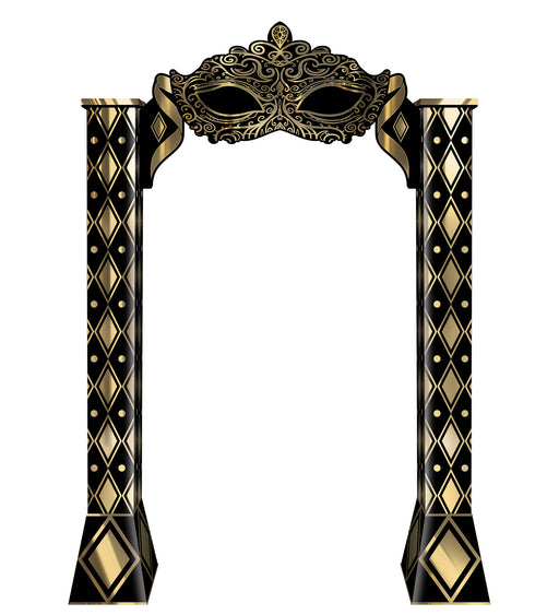 Masquerade 3-D Archway Prop – 7' x 5' 2¾" – (1/Box) by Beistle for Prom 3-D Props