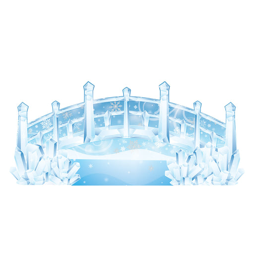 Winter Wonderland Bridge Stand-Up – 3' x 6' 6" – (1/Box) by Beistle for Prom Photo Props