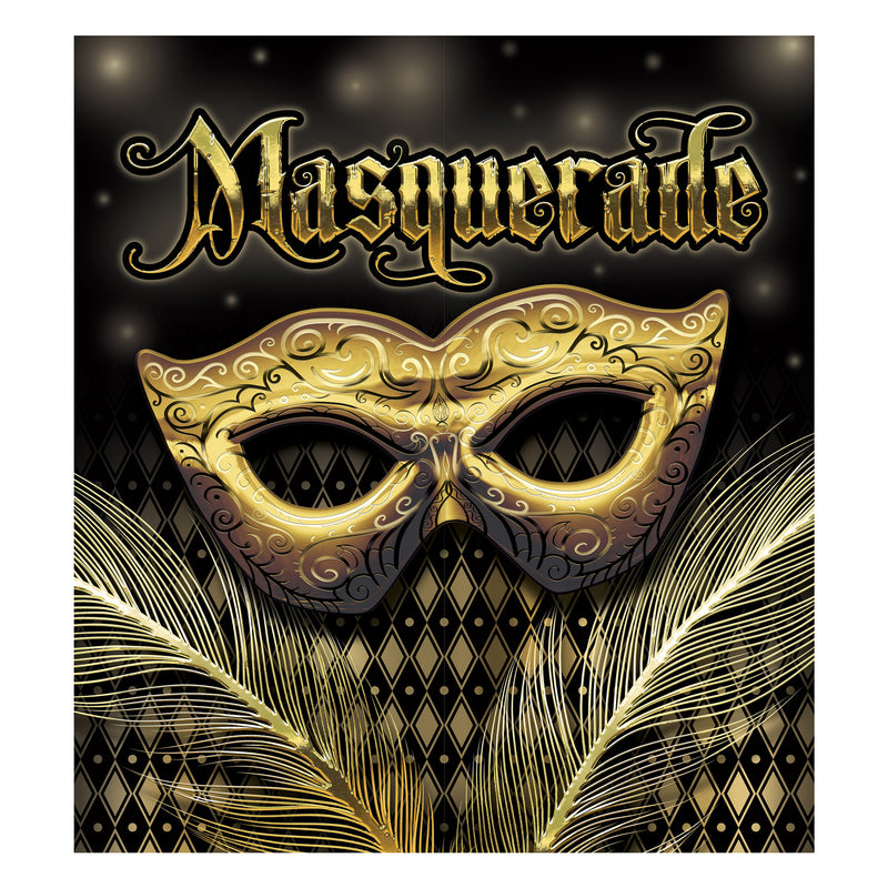 Masquerade Photo Prop – 7' x 6' – (1/Box) by Beistle for Prom Photo Props