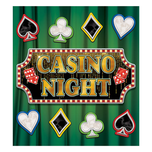 Casino Photo Prop – 7' x 6' – (1/Box) by Beistle for Prom Photo Props