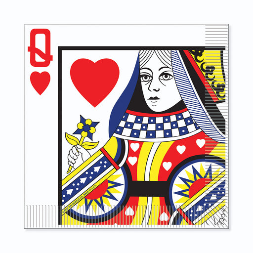 Queen Of Hearts Luncheon Napkins – (16/Pkg) by Beistle for Casino Napkins-Lunch