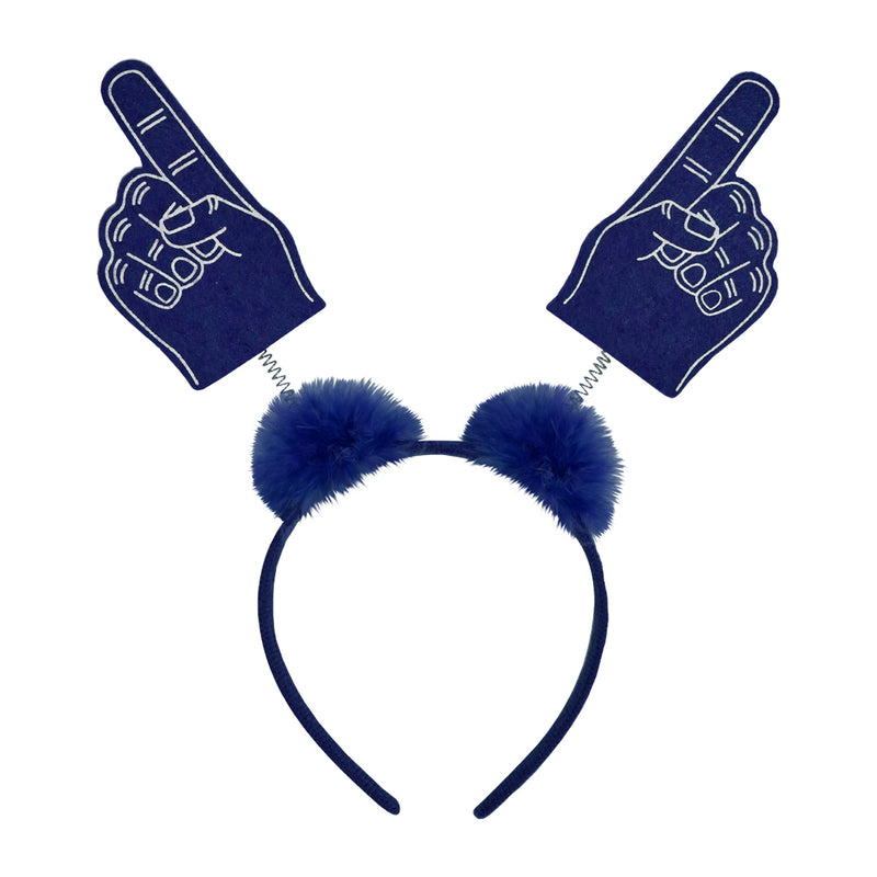 #1 Hand Boppers w/Marabou – (1/Card) by Beistle for School Spirit Boppers and Headbands