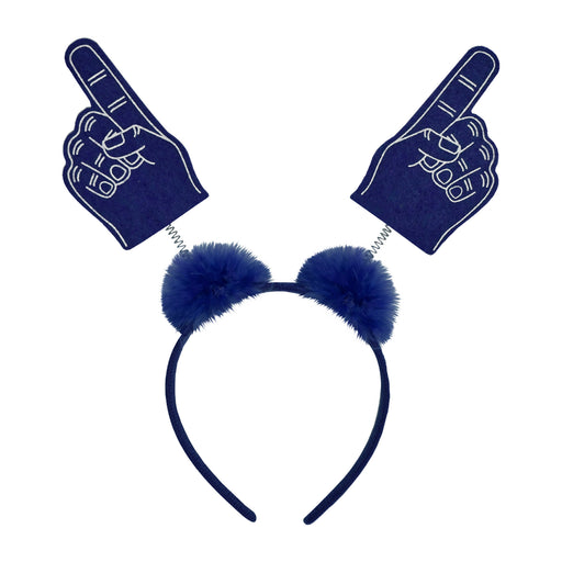 #1 Hand Boppers w/Marabou – (1/Card) by Beistle for School Spirit Boppers and Headbands