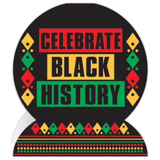 3-D Celebrate Black History Centerpiece – 10" – (1/Pkg) by Beistle for Black History Month 3-D