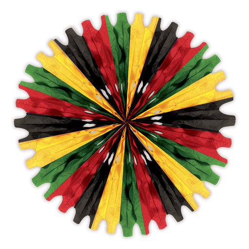 Pkgd Tissue Fan – 25" – (1/Pkg) by Beistle for Black History Month Tissue