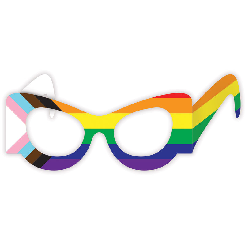 Pride Flag Eyeglasses – (4/Pkg) by Beistle for Rainbow Eyeglasses
