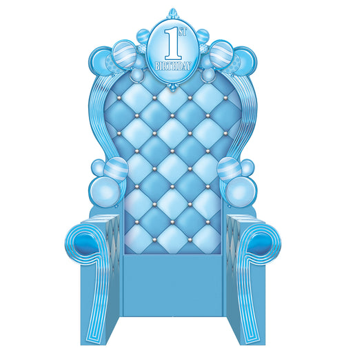 3-D 1st Birthday Throne Prop – 7' 1¾" x 3' 9¼" – (1/Box) by Beistle for 1st Birthday Photo Props