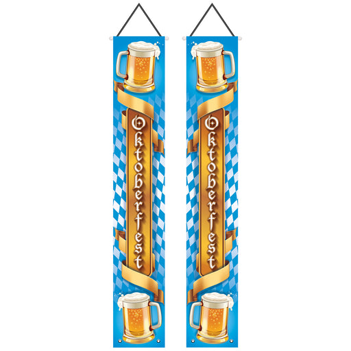 Oktoberfest Fabric Door Panel Set – 6' x 12¾" – (1/Pkg) by Beistle for Oktoberfest Door Covers