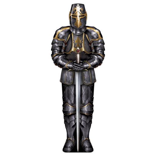 Black Knight Stand-Up – 6' 4" x 26¼" – (1/Box) by Beistle for Medieval 3-D Props