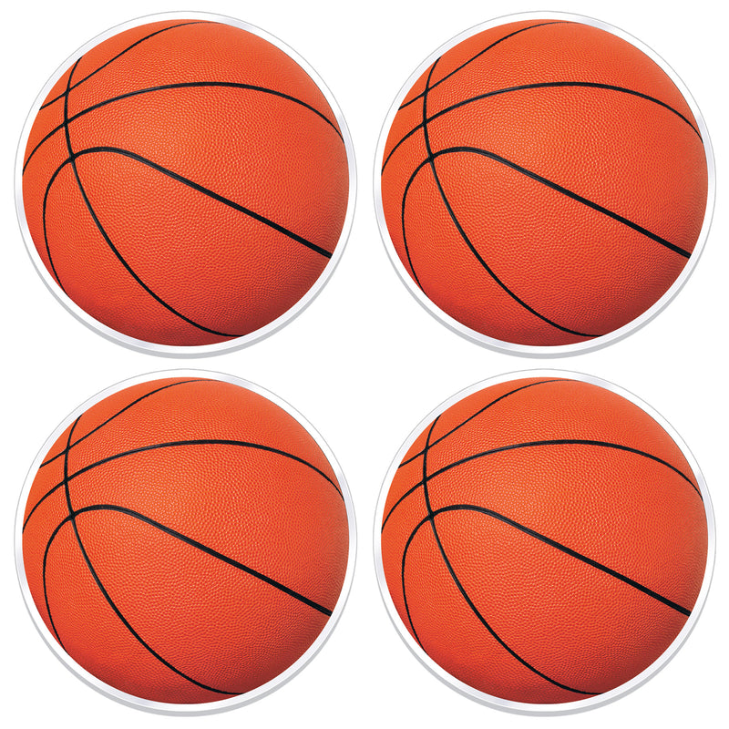 Plastic Basketball Placemats – 13" – (4/Pkg) by Beistle for Basketball Accessories