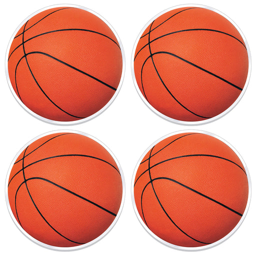 Plastic Basketball Placemats – 13" – (4/Pkg) by Beistle for Basketball Accessories