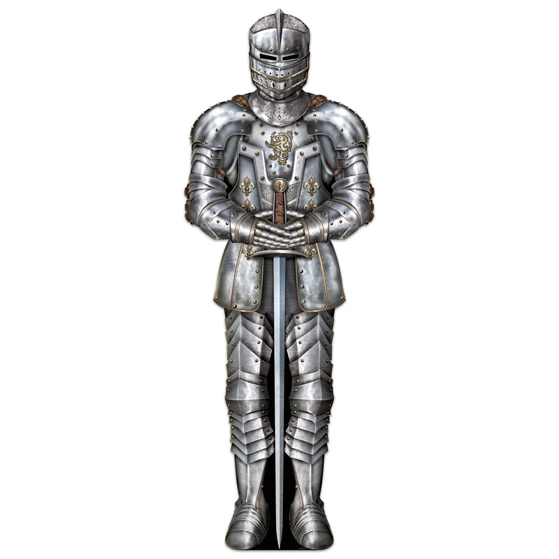 Suit Of Armor Stand-Up – 6' 4" x 26¼" – (1/Box) by Beistle for Medieval 3-D Props
