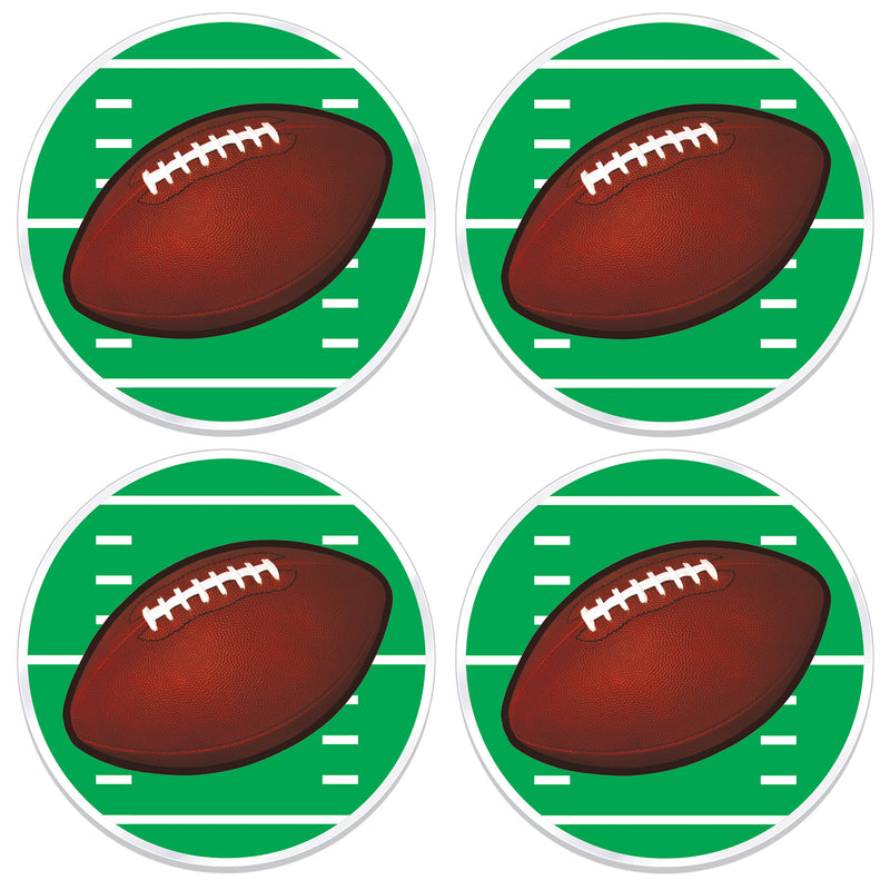 Plastic Football Placemats – 13" – (4/Pkg) by Beistle for Football Accessories