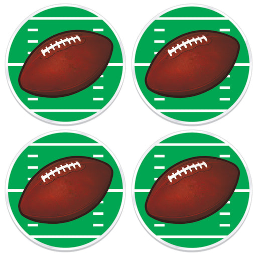 Plastic Football Placemats – 13" – (4/Pkg) by Beistle for Football Accessories