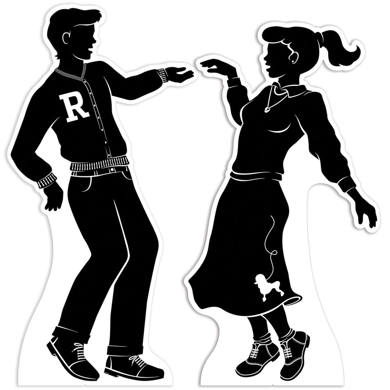 50's Dancing Silhouette Stand-Ups – Asstd – (2/Box)