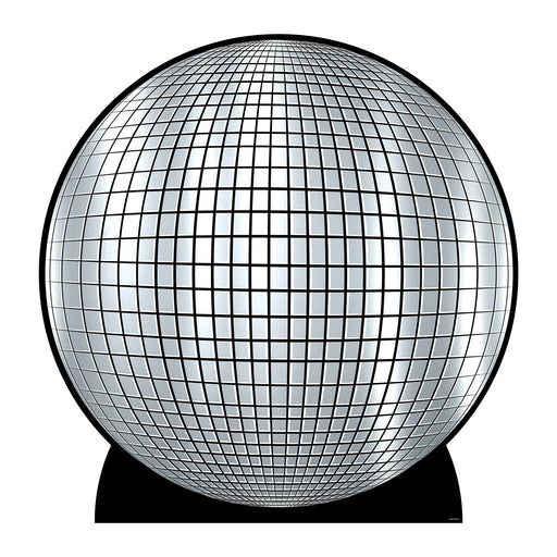 Disco Ball Stand-Up – 3' 3¾" x 3' 3" – (1/Box) by Beistle for 70's 3-D Props