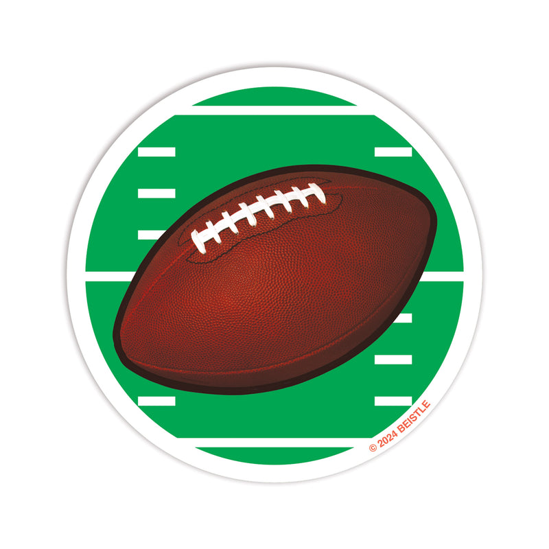 Football Coasters – 3¼" – (8/Pkg)
