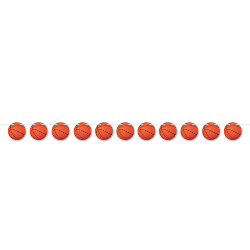 Basketball Streamer – 5½" x 6' 3" – (1/Pkg) by Beistle for Basketball Streamers