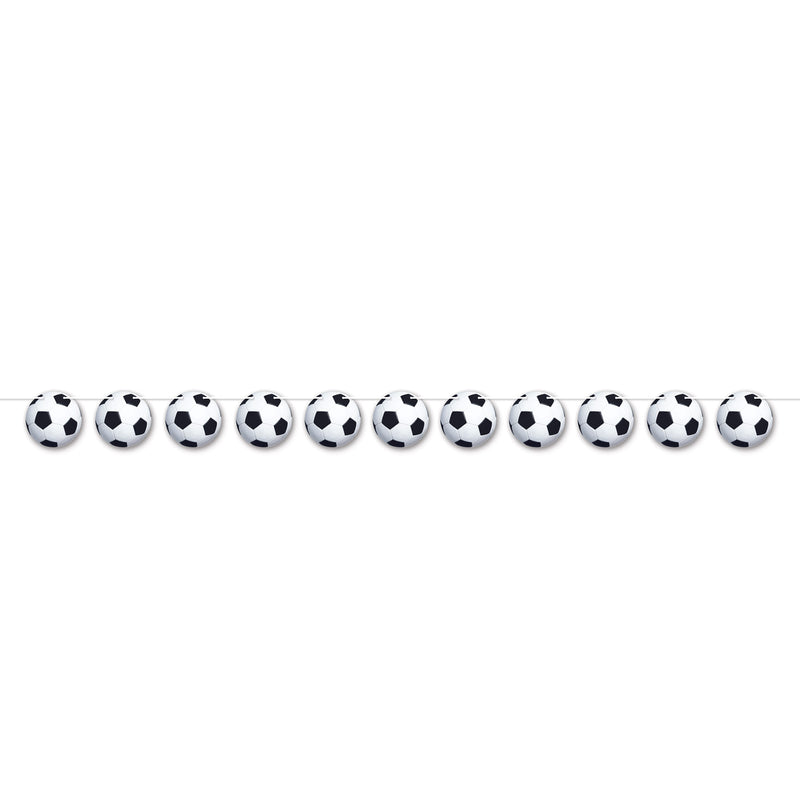 Soccer Ball Streamer – 5½" x 6' 3" – (1/Pkg) by Beistle for Soccer Streamers
