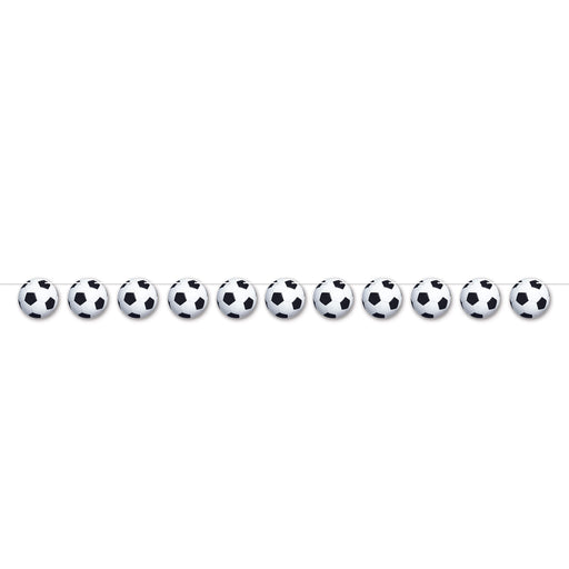 Soccer Ball Streamer – 5½" x 6' 3" – (1/Pkg) by Beistle for Soccer Streamers