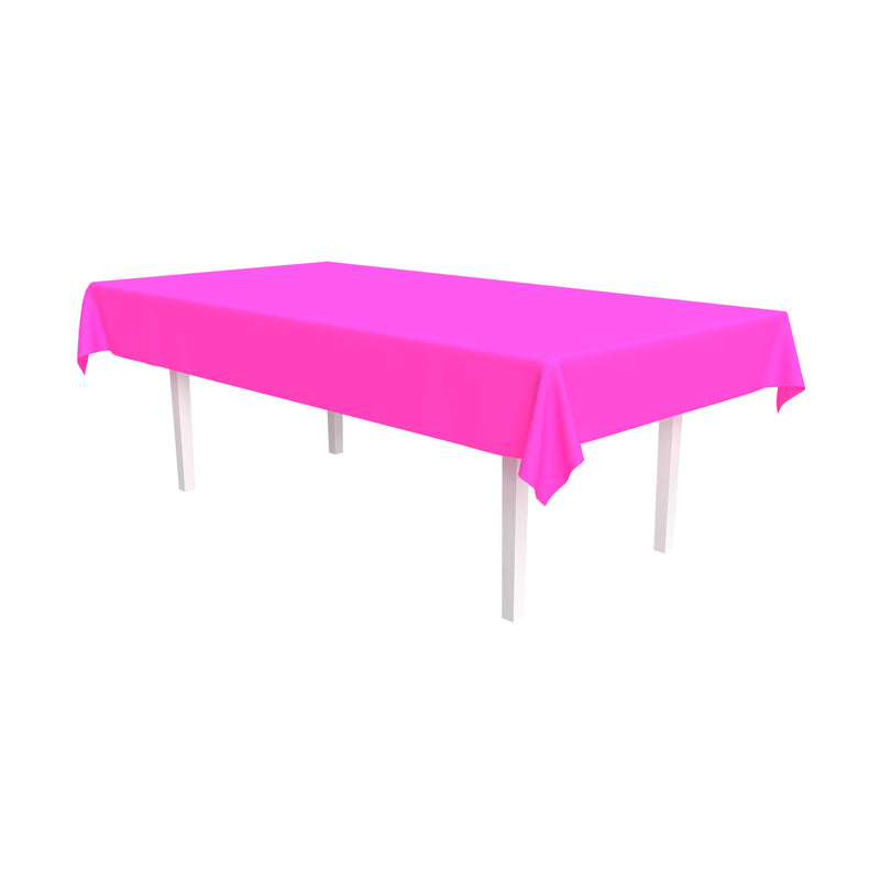 Plastic Rectangular Tablecover – 54" x 108" – (1/Pkg) by Beistle for General Occasion Table Covers - Solid